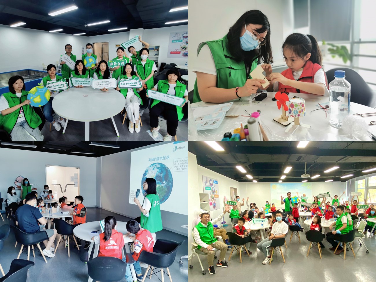 Our China colleagues conducting climate change and STEM workshops for the students