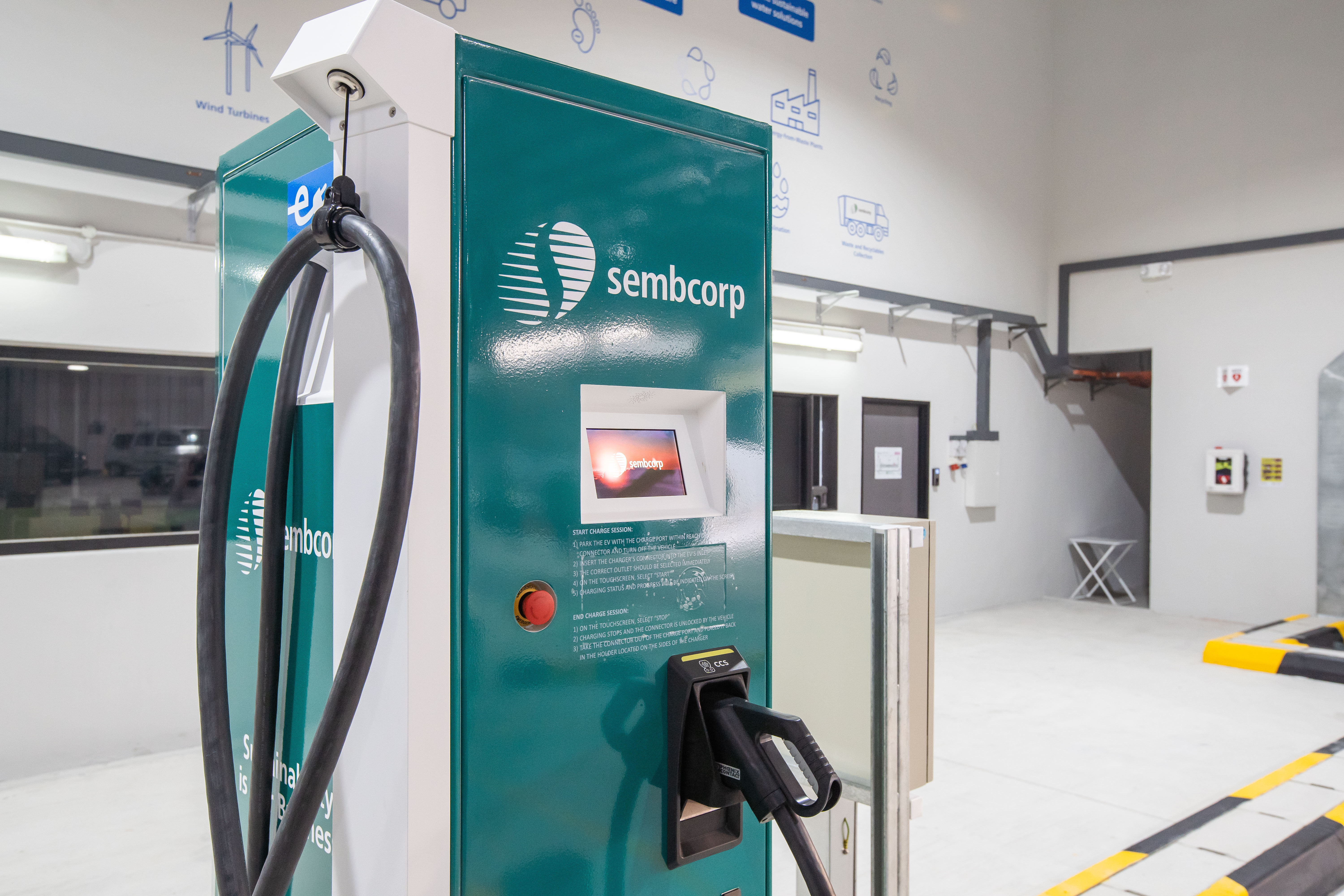 A charger at the EV hub which can serve the heavy-duty needs of our electric trucks with super-fast charger cycles
