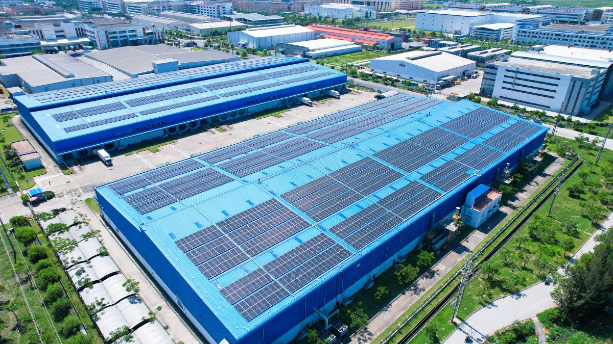 Sembcorp Logistics Park Hai Phong at VSIP Hai Phong, equipped with rooftop solar